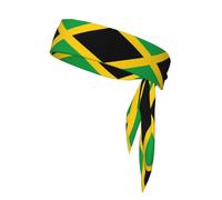 Corbata deportiva para la cabeza WHJSHOP con estampado de bandera de Jamaica, secado rápido, absorbe la humedad para mujeres, niñas y hombres, entrenamiento, ligera y transpirable