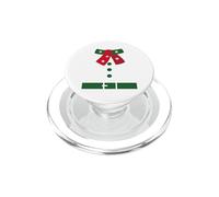 Corbata Negra de Navidad NYE 2024 Dress Up Winter Necktie Xmas PopSockets PopGrip para MagSafe