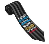 Corbata Nunca Soñé Que Me Convertiría En Un Viejo Gruñón Corbatas De Hombre Clásico Corbatas Delgadas Ajustable Corbata Estrecha Para Fiestas Graduación Oficina