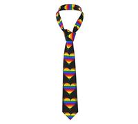 Corbata Orgullo Lgbt Arcoíris Amor Gay Corazón Corbatas De Hombre