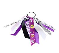 Corbata para el cabello de Halloween, pelo de Halloween - Scrunchies de pelo largo con cinta de calabaza | Soporte de cola de caballo, lazos para el cabello, bandas elásticas para