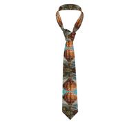 Corbata para hombre, corbata de seda estampada a la moda para negocios, vida diaria, trabajo, fiesta, 57 x 3.1 pulgadas, globo aerostático con alas extendidas