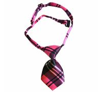 Corbata para perros con cuadros fucsias y negros Tommy