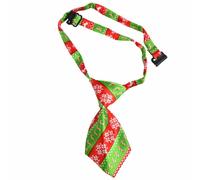 Corbata para perros de Navidad con bastones de caramelo