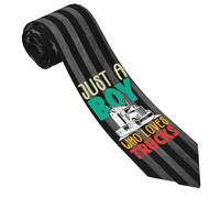 Corbata Sólo Un Chico Que Ama Los Camiones Corbata Estrecha Elegante Corbatas Delgadas Modernas Corbatas De Hombre Para Graduación Oficina Business