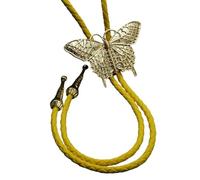 Corbata tipo bolo de mariposa para mujer, estilo hipsters, de poliuretano, con colgante, Como se ve, talla única