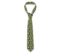 Corbata Vaca Acuarela Hierba Verde Linda Corbata Hombre Delgadas Necktie Elegantes Mens Tie Para Boda Fiesta Wedding