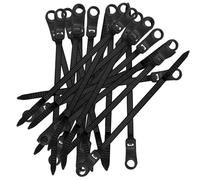 Corbatas de cabezales eléctricos, encuadernaciones de cable de nailon multifuncionales con orificio para tornillo, 100 herramientas de gestión de cables reutilizables, cierre de cable para casa