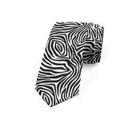 Corbatas De Hombre Patrón De Piel De Cebra, Blanca Y Negro Corbatas Flaca Relajado Corbata De Negocios Moda Corbata De Boda para Oficina Fiestas Negocios