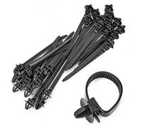 Corbatas de Nylon para Cables | 25 Unidades de Nylon Antideslizantes de Gran Resistencia,Banda de Sujeción para Cableado Eléctrico y Automóvil | Para Camioneta SUV Taller Hogar Garaje