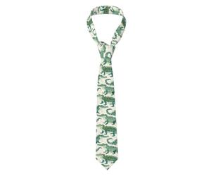 Corbatas Divertidas Cocodrilos Verdes Corbatas | Corbatas Divertidas Suave Cómoda Neckties Para Ocasiones Especiales Boda Oficina Corbatas