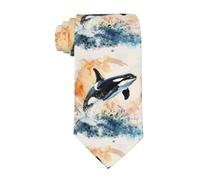 Corbatas Orca (Ballena Asesina) Corbatas De Hombre Elegante Corbata De Hombre Divertida Mens Tie Para Uniformes Negocios Graduación