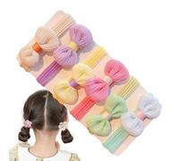 Corbatas para el cabello para niños pequeños, Corbatas para el cabello para niñas | 6X Bandas para el Cabello con Lazo Portátiles - Soportes elásticos para cola de caballo, lindos lazos para el cabell