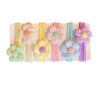 Corbatas Para El Cabello Para Niños Pequeños, Corbatas Para El Cabello Para Niñas - 6X Lazos Para El Cabello De Flores,Soportes Elásticos Para Cola De Caballo, Lindos Lazos Para El Cabello Para