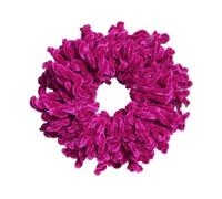 Corbatas para el Pelo con Pompones Corbata for el pelo de seda terciopelo for mujer, tocado con anillo for grande liso Color sólido, bufanda voluminizadora, tocados esponjoso(Color7)