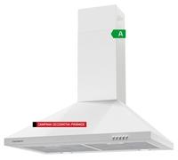 Corberó - campana extractora pirámide 70 cm | kuramathi760w | 621,71 m3/h | 69db | 168w | 3 velocidades | control con pulsador | luz led | 3 filtros de aluminio + filtro carbon | blanco 70 cm