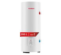 Corberó - Termo Eléctrico Vertical CTWB200 | 200L | Panel Manual | Termómetro Exterior | Termostato Regulable | Tanque Esmaltado | Protección Anticorrosión nergética C