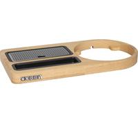 Corby Buckingham - Bandeja compacta de bienvenida (madera clara)