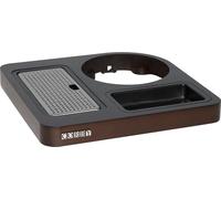 Corby Canterbury - Bandeja compacta de bienvenida en madera oscura