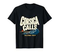 Córcega Calls Isla Viaje Viaje Vacaciones Souvenir Camiseta
