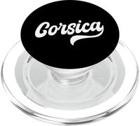 Córcega Francia Vintage Script Travel Design PopSockets PopGrip para MagSafe