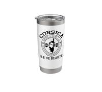 Córcega Isula Bella Ile de Beaute Since 1755 Isla de Córcega Vaso térmico de acero inoxidable de doble pared