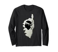 Córcega Mapa la Isla de Córcega Francia Manga Larga