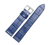 Corcha de cuero ulttrathin 12 14 15 16 18 20 21 22 23 24 mm Banda de reloj rojo marrón azul compatible con reloj DW Tissot (plata roja A, 20 mm)
