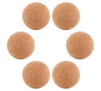 Corcho Balones de Madera de Repuesto para 4cm, 6 Piezas Futbolín | Acabado Suave y Textura Única, Reducción de Ruido y Mejor Agarre, Uso en Casa u Oficina