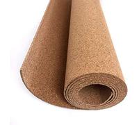 Corcho en rollo de 5 mm de espesor. Venta por metros. Aislamiento acústico y térmico, tablón de anuncio para pared, antiestático para suelos. (4.5 X 1.22 M)