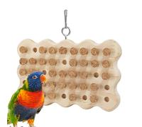Corcho masticable de loro, juguete de madera para pájaros, juego de búsqueda del tesoro de corcho para ocultar golosinas, juguete de loro para inteligencia y emociones de pájaros pequeños y medianos