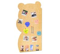 Corcho Pared Fieltro Tablón Corcho Pare, 1 Piezas tablón corcho Pared, 40x80cm Tablero de Fieltro con Forma de Oso, Tablon de Anuncios para Paredes de Fotos y Notas en Hogar Oficina
