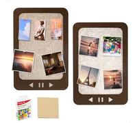 Corchos para Pared, Corcho Pared Blanco, Tablón de Corcho Muro con Dorso Adhesivo, Corchos Muro Autoadhesivo Incluye 10 Chinchetas y 1 Bloc de Notas Adhesivas, para Pegar Notas o Fotografías