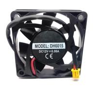 CORCI DC12V 0.08A 2-Wire 60x60x15mm 6cm Cooling Fan DH6015