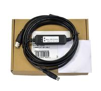 CORCI USB-VLC2000 Debug Cable for PLC VLC2000 Controller Programming Download Data 4-Pin Port Dual Chip Design Industrial Grade 3 Meter