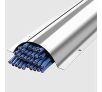 Cord Hider Wall, Stainless Steel Wire Guard Cable Raceway Metal Cover, Cables Protector for Under Desk Office Computer Management, 2/4/6/8/10 Pack(Silver 10 Pack,Width 76MM (3 IN))