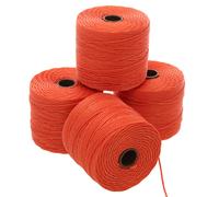 Cord n de cuentas S-Lon de The Beadsmith: cord n de nailon trenzado de 0,5 mm para ensartar, 4 carretes, color naranja, TEX210, 77 yardas por car