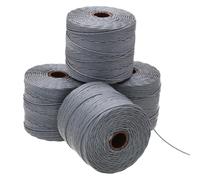 Cord n de cuentas S-Lon de The Beadsmith: cord n de nailon trenzado de 0,5 mm para ensartar, 4 carretes, color gris, TEX210, 77 yardas por carret