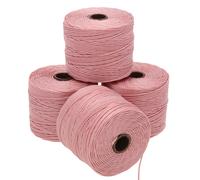 Cord n de cuentas S-Lon de The Beadsmith: cord n de nailon trenzado de 0,5 mm para ensartar, 4 carretes, color rosa, TEX210, 77 yardas por carret