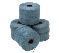 Cord n de cuentas S-Lon de The Beadsmith: cord n de nailon trenzado de 0,5 mm para ensartar, 4 carretes, color azul hielo TEX210, 77 yardas por c