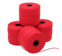 Cord n de cuentas S-Lon de The Beadsmith: cord n de nailon trenzado de 0,5 mm para ensartar, 4 carretes, color coral brillante, TEX210, 77 yardas