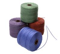 Cord n de cuentas S-Lon de The Beadsmith: cord n de nailon trenzado de 0,5 mm para ensartar, paquete de 4, mezcla victoriana TEX210, 77 yardas po
