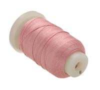 Cord n de seda pura The Beadsmith - Color crema frambuesa - Tama o E (0325 mm 00128A) - Carrete de 12 onzas (200 yardas, 600 pies) - Para anudar