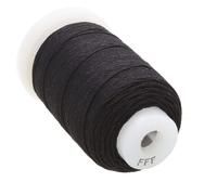 Cord n de seda pura The Beadsmith, color negro, tama o FFF (0419 mm, 00165A), carrete de 12 onzas (92 yardas, 276 pies), para anudar perlas, pied