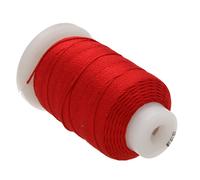 Cord n de seda pura The Beadsmith, color rojo, tama o FFF (0,419 mm/0,0165), carrete de 1/2 onza y 92 yardas (276 pies), para anudar perlas, pied