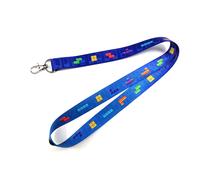 Cord n para el cuello Tennada Tetris con cierre de garra | Llavero, tarjetero y silbato |