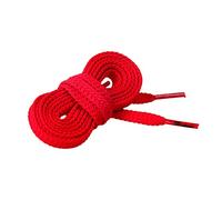 CORD ON - Cordones casual planos estándar para zapatos, botas y zapatillas. Cómodos y prácticos - 1 par (Rojo, 125 cm)