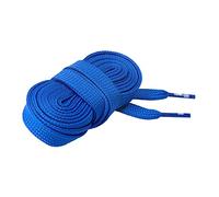 CORD ON - Cordones casual planos superanchos para zapato y zapatilla. Cómodos y prácticos. 15 mm de ancho - 1 par (Azul Eléctrico, 150 cm)