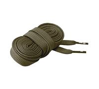 CORD ON - Cordones casual planos superanchos para zapato y zapatilla. Cómodos y prácticos. 15 mm de ancho - 1 par (Kaki, 150 cm)