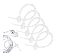 Cord Organizer Ties - 15cm/5.9inch Silicone Bag Ties Cable Straps, Elastic Silicone Reusable Zip Tiess, Length Adjustable Cord Management Strap For Travel Essentials Charging Cable Organizer